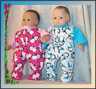 Doll Clothes Baby Twin 2 Pcs Pajamas 14 16 inch fit American Girl