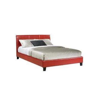 King Size New York Upholstered Bed in Red.39 No box spring needed