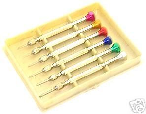 Screw Driver Set of 6Pcs.Collet Type Reversible Blades in Plastic Box