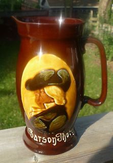 KINGSWARE AMERICAN PARSON THORNE WHISKEY WHISKY WATER PITCHER JUG
