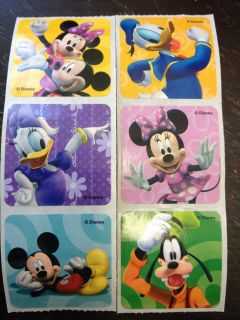 Mickey Minnie Mouse Stickers Party Favors Teacher Supply Donald Goofy