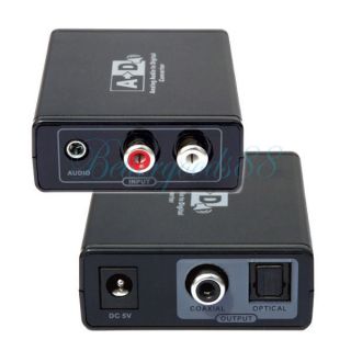 to Coaxial&S/PDIF,Analog RCA to Digital Toslink Audio Converter