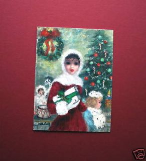 VINTAGE HALLMARK CHRISTMAS GREETING CARD ~ CHERRY JEFFE HULDAH