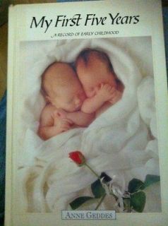 Anne Geddes My First 5 Years Baby Book Journal Rare 1994 Boy Girl