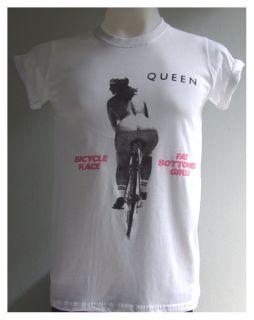 Bicycle Race Fat Bottomed Girls English Rock Queen Freddie Mercury T