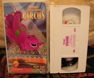 Barneys Super Singing Circus Vhs Video Actimate Compatible EXCELLENT
