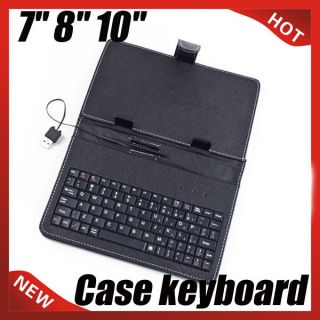 Case Cover USB Keyboard For 7 8 10 Android Tablet PC ePad MID 8650