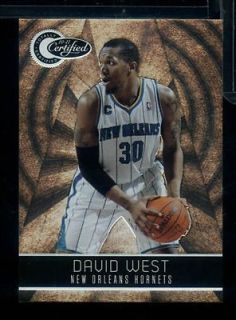 HD) 2011 12 Totally Certified DAVID WEST /1849 #50 HORNETS