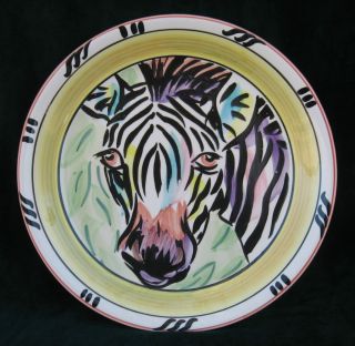 zebra dinner plates