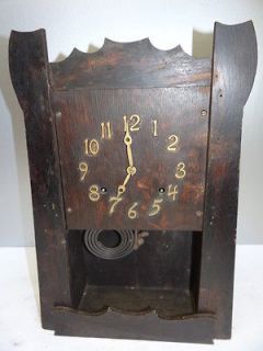 Used Wooden Brass Pendulum Wall Hanging Clock Body Movement Parts