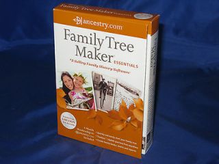 Ancestry Family Tree Maker Essentials 2012 Genealogy Software Windows