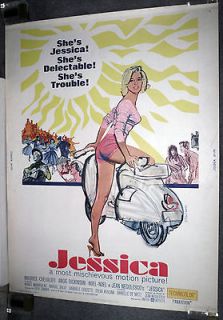 SCOOTER original1962 movie poster ANGIE DICKINSON/MITC HELL HOOKS art