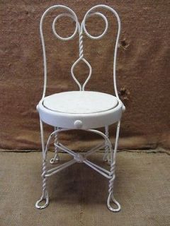 Vintage Childs Ice Cream Chair Antique Old Stool Parlor Soda