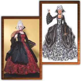 French Renaissance Marie Antoinette Dress Gown Butterick Pattern 4315