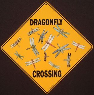 DRAGONFLY CROSSING Sign print picture decor painting