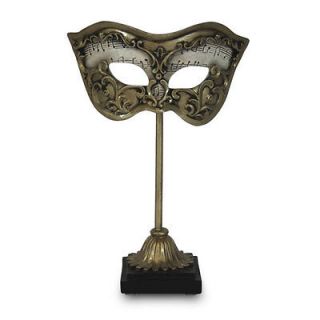 Antique Brass Style Masquerade Mask Stand Ornament Wedding Valentine