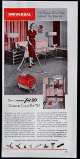 Vintage 1956 Universal Turbo Jet99 Vacuum Cleaner Floor Polisher