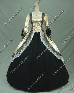 Marie Antoinette Victorian Dress Ball Gown Prom Wedding Reenactment