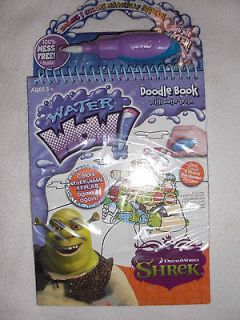 NEW Water Wow Doodle Book Shrek   Paint with Water Brush   color again