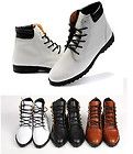 Fashion Mens Retro Flats Military Ankle Boots Work Shoes Lace Up