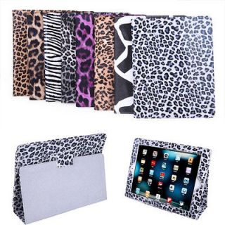 Animal Print Case Stand fits iPad 2 3 Smooth Smart Cover Zebra Leopard