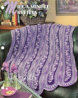 Mile A Minute Ruffles Afghan, Annies crochet pattern