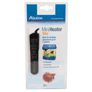 Aqueon Mini 10 Watt Heater Ideal for desktop aquariums up to 5 gallon