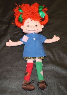 Omega Toy Astrid Lindgren 15 Pippi Longstocking Cloth Doll Yarn Hair