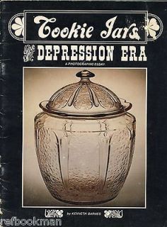 Vintage Depression Era Glass Cookie Jars –Makers Patterns Dates