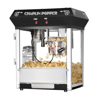 Northern 4 Oz Black Bar Style Popcorn Popper Machine Table Top 4 Ounce