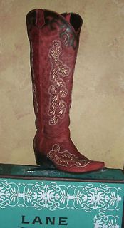 THE BEST Lane Boot Amber Cowgirl Fashion Leather Tall large calf