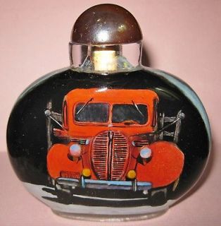 Classic Antique FORD TRUCK   Inside Hand Painted Snuff Bottle SEAL