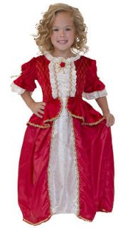 Girls Red/White Winter Belle Princess Gown Costume M 3 5yr 4T Little