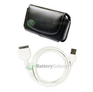 USB Rapid Data Sync Cable+Pouch Case for Apple iPod Touch 4th Gen 8GB