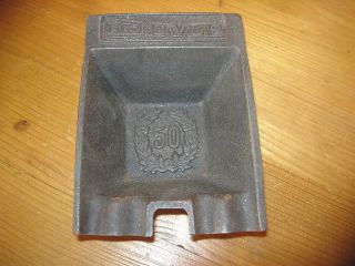 STOVES 50TH ANIVERSARY COMMEMORATIVE CAST IRON FIRE PLACE ASH TRAY
