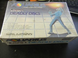 NOS Brand New Mattel Aquarius Tron Deadly Discs Game Cartridge