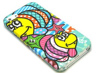 World Fish Smile Hard Snapon Case Cover iPhone 5 6th Phone Accessory