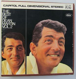 THE BEST OF DEAN MARTIN VOL. 2   REEL TO REEL TAPE 3 3/4