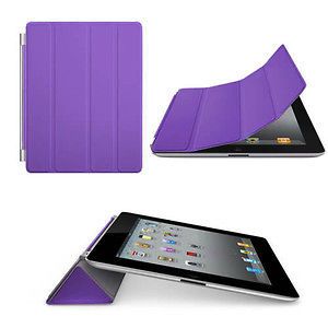 Slim Purple Smart Cover Magnetic Case For Apple iPad 2, 3 and 4 Etui