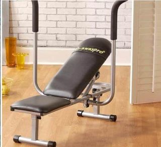 Ab Away Pro Sit Up Bench w/ Manual & DVD As Seen On TV
