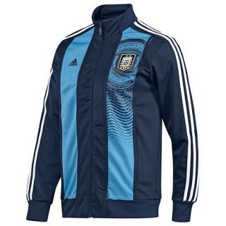 adidas Argentina 2012 Soccer Presentation Jacket Navy/Royal/Whi te