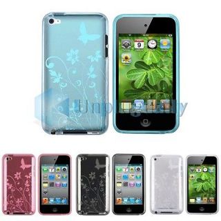 Floral Flower Silicone Gel Soft Case for Apple iPod Touch 4G 4th Gen
