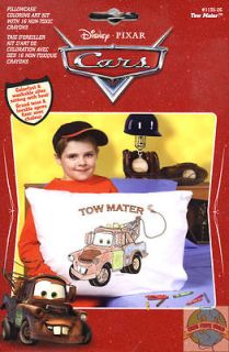 Pillowcase Coloring Art Kit ~ Disney Cars Tow Mater Tow Truck #1135 26