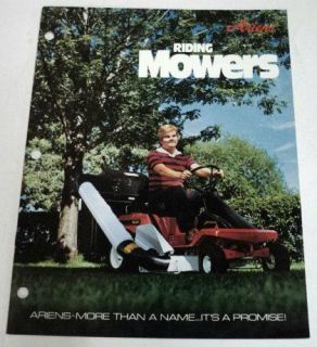 Ariens 1978 Riding Mowers Sales Brochure