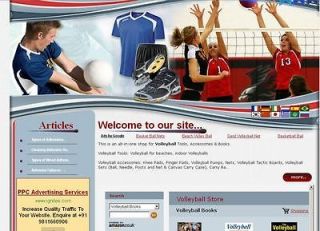 Profitable Volleyball Tools Accessories Books Affiliate Store Website