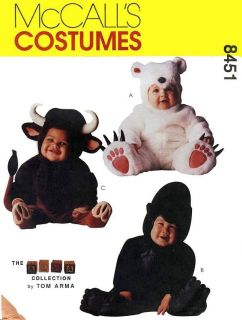 Polar Bear, Gorilla & Bull Costume   M8451 Sewing Pattern   Tom Arma