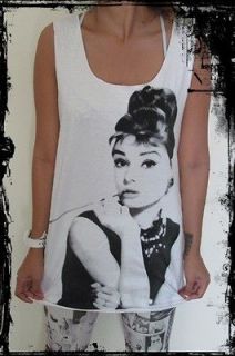 Audrey Hepburn Vest** Free Size Tank Top Singlet T Shirt