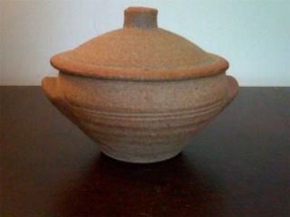 BERNARD LEACH ST IVES POTTERY BOWL WITH LID