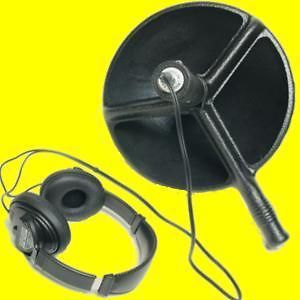 Parabolic Reflector Dish Microphone Audio Sound Amplifier Spy