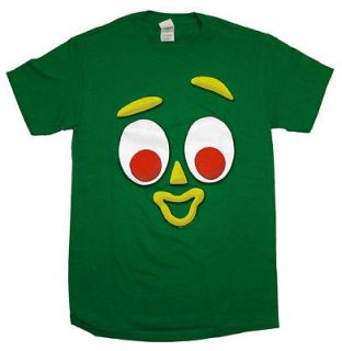 Gumby Face Cartoon TV Show Ripple Junction Adult T Shirt Tee